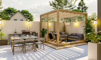 Holzpavillons erhöhen die optische Attraktivität des Gartens